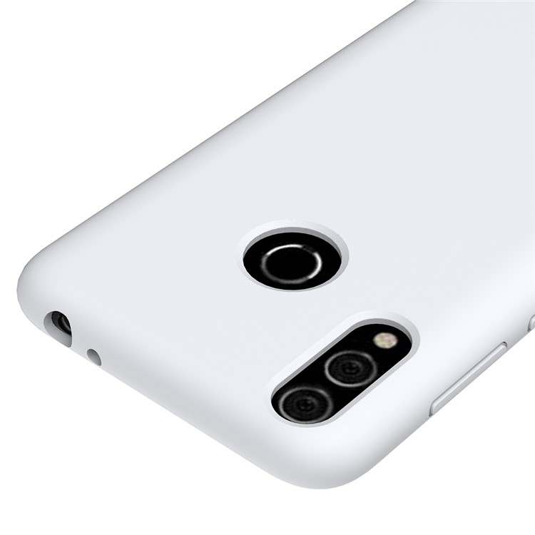 Жидкий Силиконовый Чехол Для Huawei Honor 8C - Белый-3