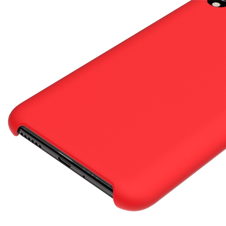 Liquid Silicone Protector Shell for Huawei Honor 8C - Red-4