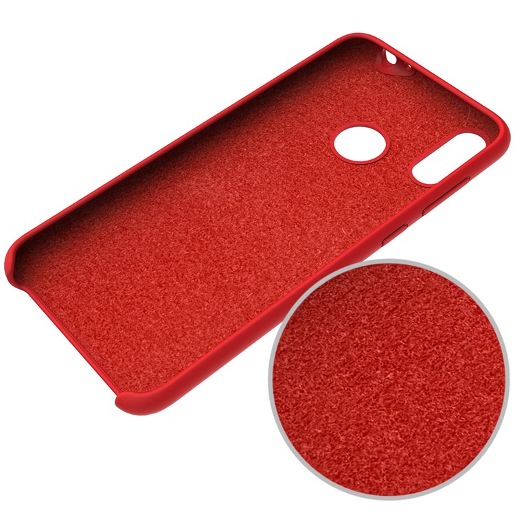 Liquid Silicone Protector Shell for Huawei Honor 8C - Red-5