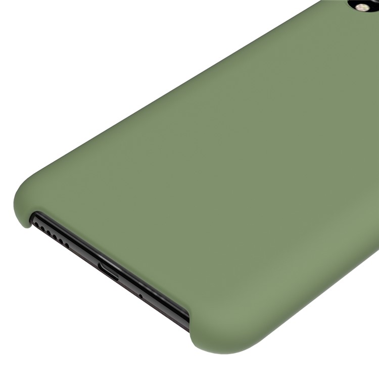 Liquid Silicone Protector Back Cover for Huawei Honor 8C - Green-4
