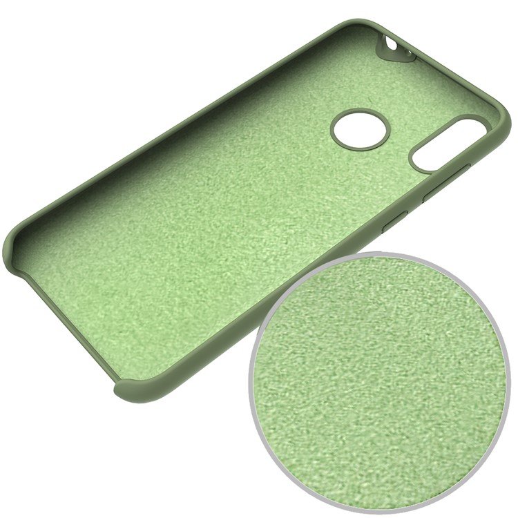 Liquid Silicone Protector Back Cover for Huawei Honor 8C - Green-5