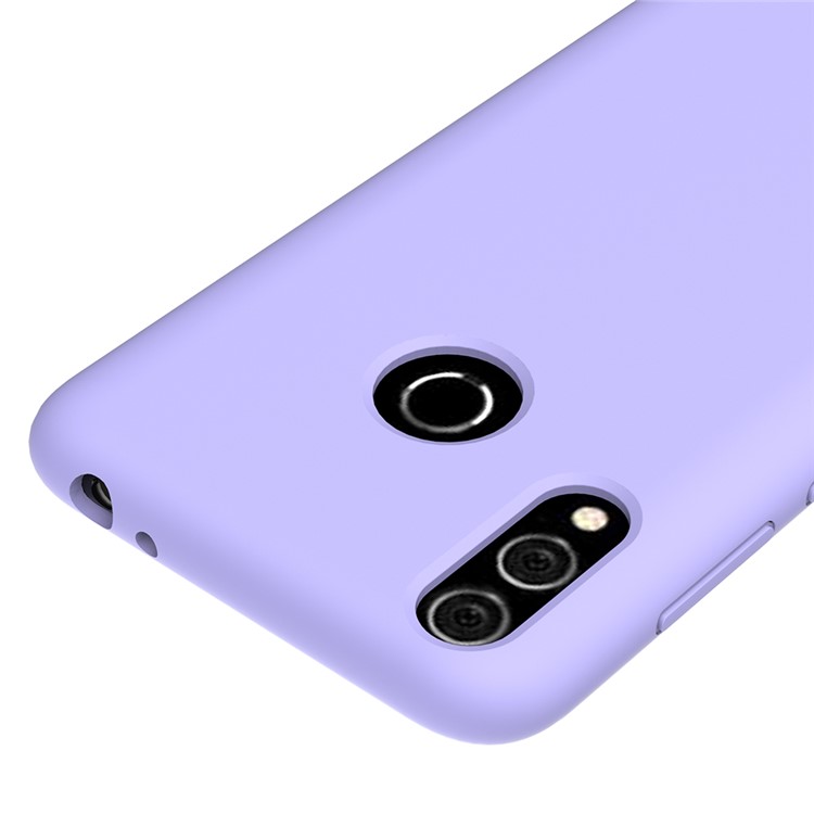 Liquid Silicone Protectiv Case for Huawei Honor 8C - Purple-3