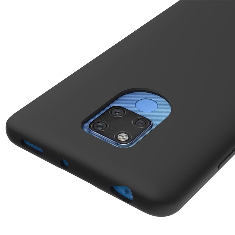 Liquid Silicone Back Case for Huawei Mate 20 X - Black-3