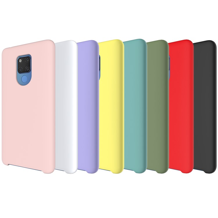 Liquid Silicone Back Case for Huawei Mate 20 X - Black-6
