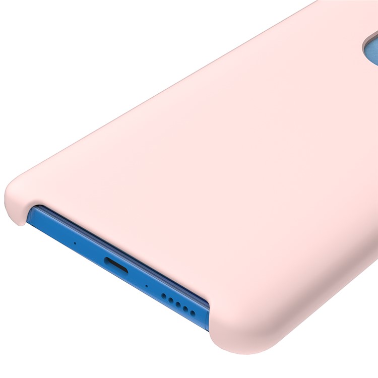 Flüssiges Silikon -telefonfall Für Huawei Mate 20 X - Rosa-4