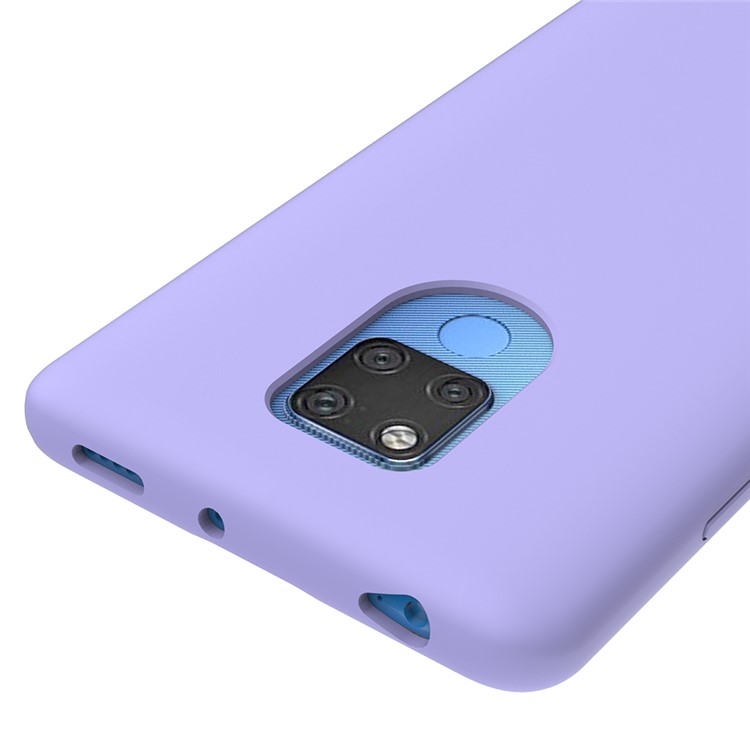 Liquid Silicone Mobile Phone Cover for Huawei Mate 20 X - Purple-3