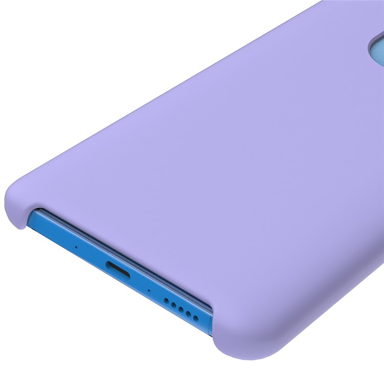 Liquid Silicone Mobile Phone Cover for Huawei Mate 20 X - Purple-4
