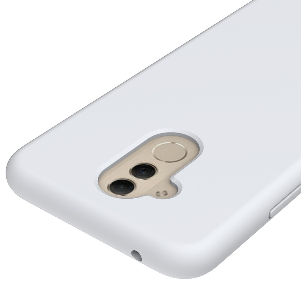 Liquid Silicone Protector Cover for Huawei Mate 20 Lite - White-3