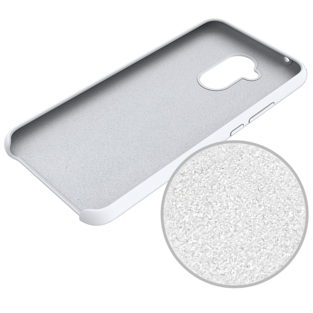 Liquid Silicone Protector Cover for Huawei Mate 20 Lite - White-5