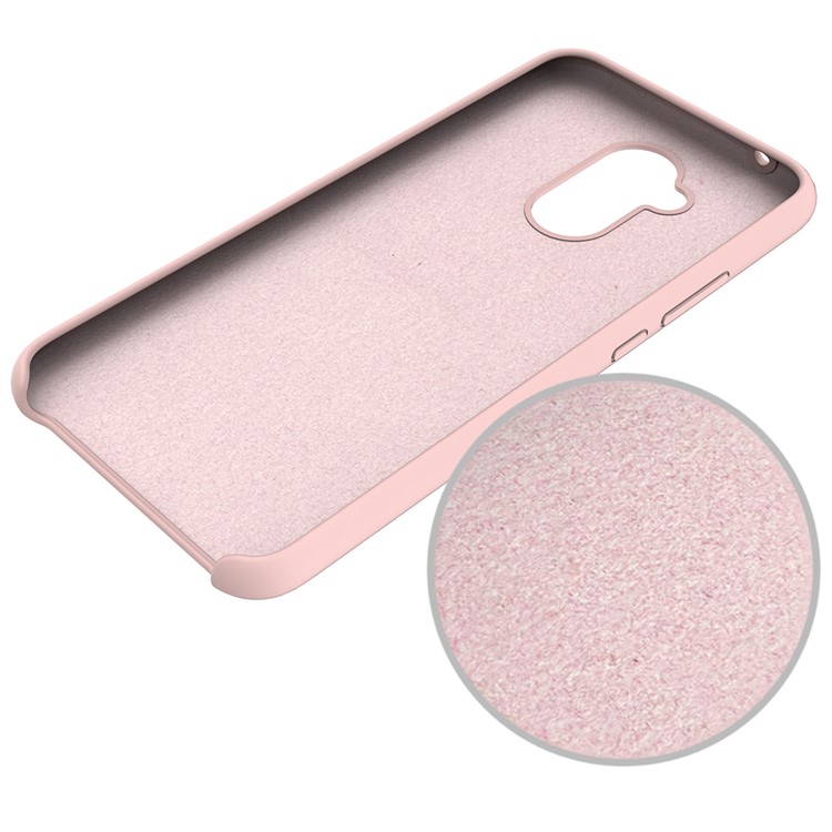 Liquid Silicone Protector Casing for Huawei Mate 20 Lite - Pink-5