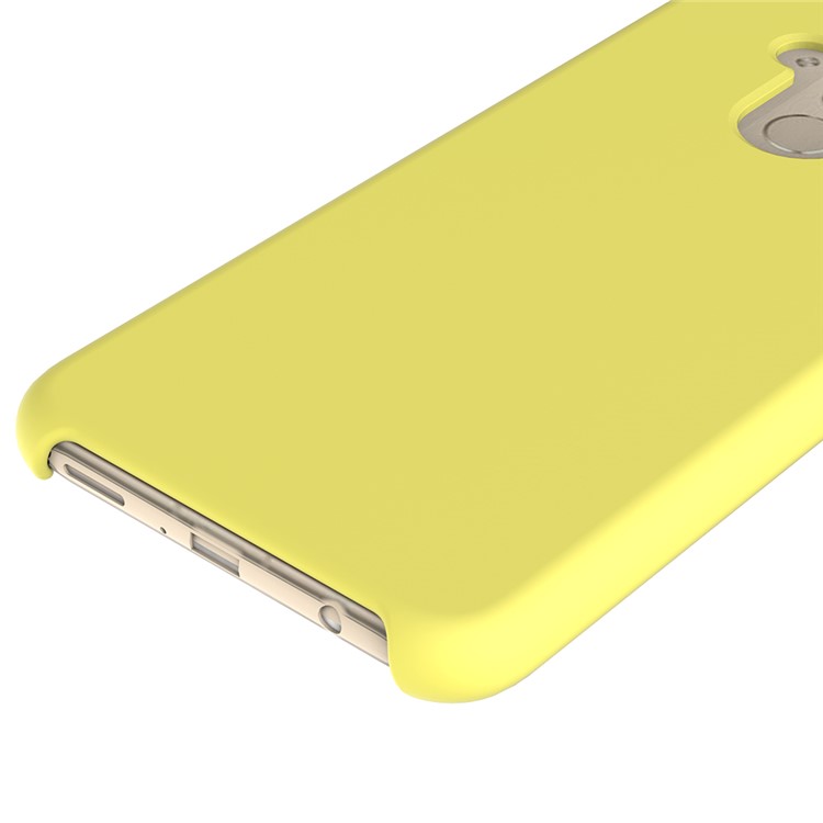 Liquid Silicone Protector Cell Phone Case for Huawei Mate 20 Lite - Yellow-4