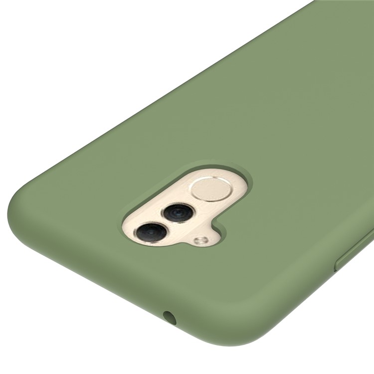 Liquid Silicone Protector Mobile Case for Huawei Mate 20 Lite - Green-3