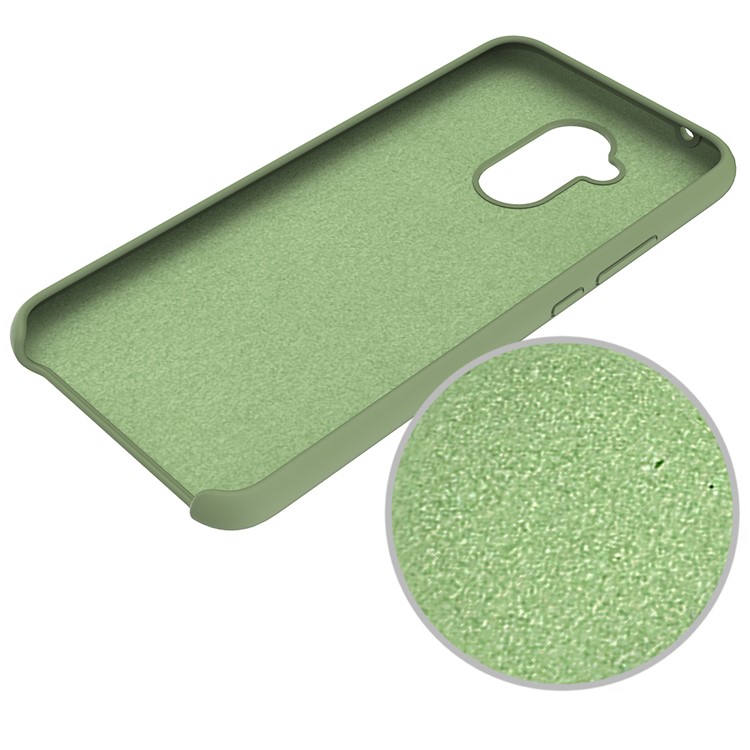 Liquid Silicone Protector Mobile Case for Huawei Mate 20 Lite - Green-5
