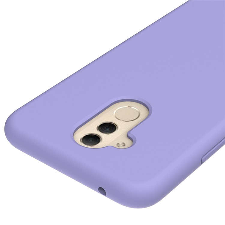Liquid Silicone Protector Back Cover for Huawei Mate 20 Lite - Purple-3