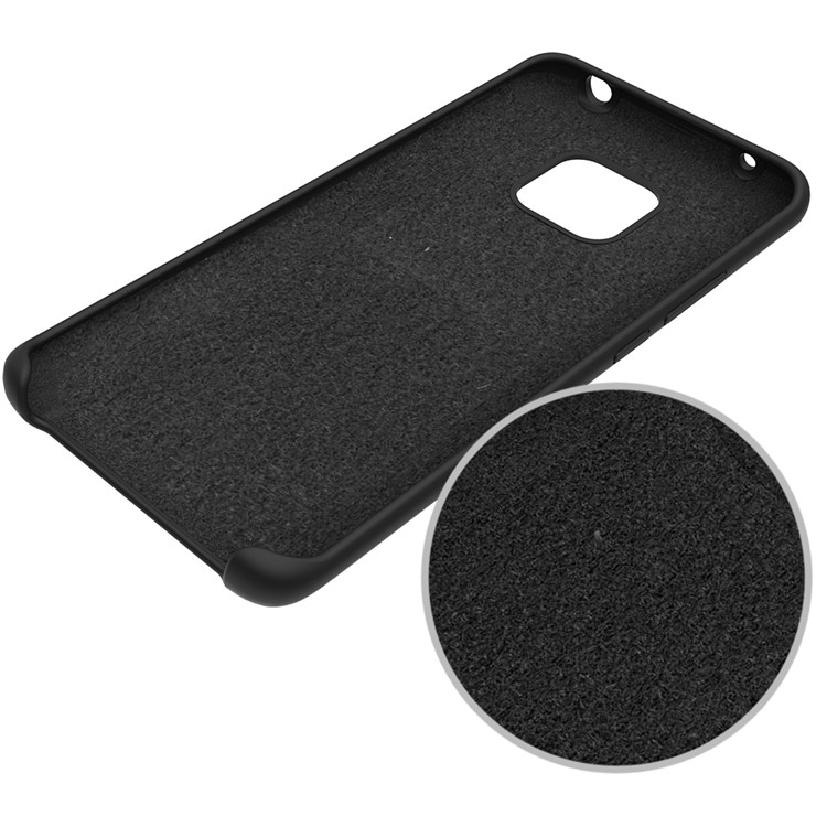 Flüssiges Silikon-Handygehäuse Für Hua Mate 20 Pro - Schwarz-5