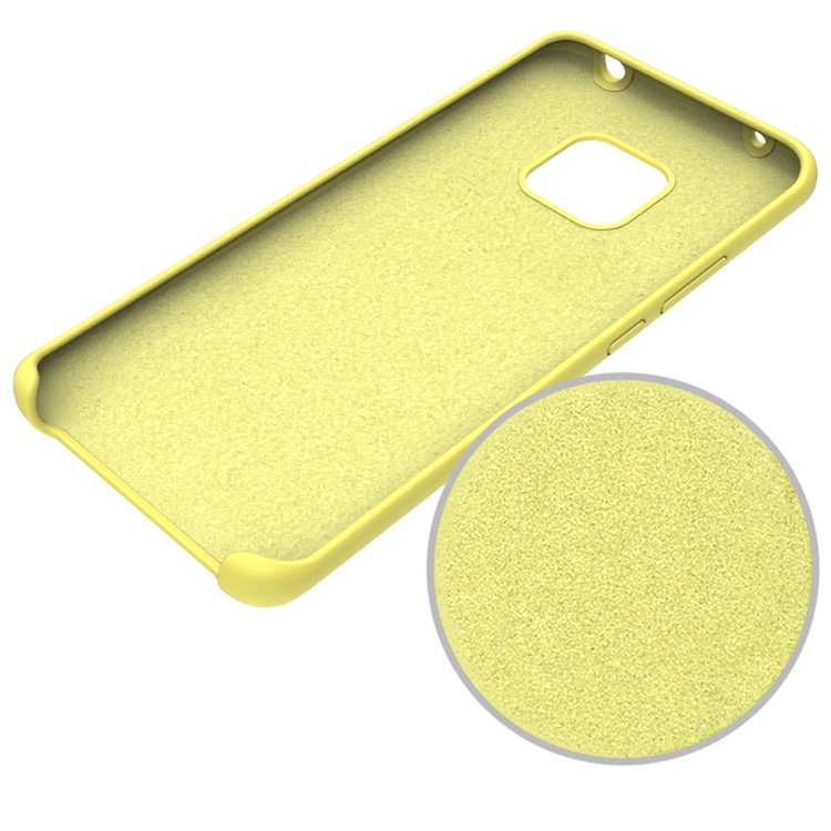 Liquid Silicone Mobile Shell for Huawei Mate 20 Pro - Yellow-3