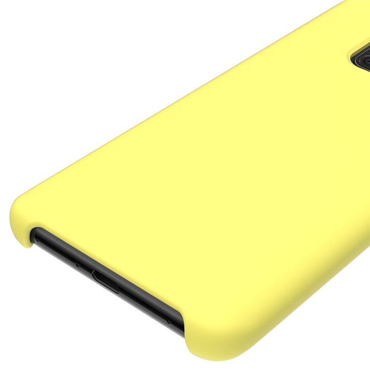 Liquid Silicone Mobile Shell for Huawei Mate 20 Pro - Yellow-5