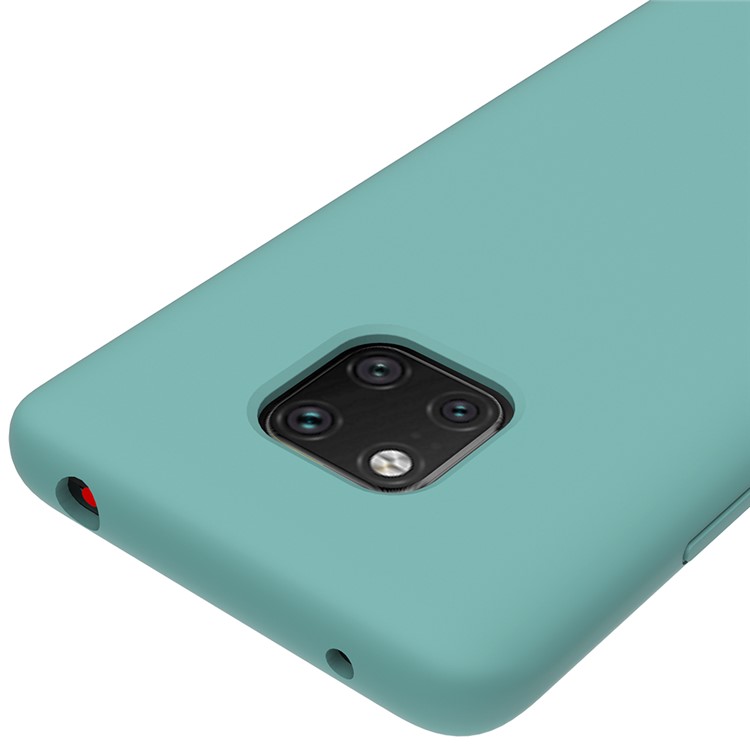 Liquid Silicone Cellphone Case for Huawei Mate 20 Pro - Cyan-3