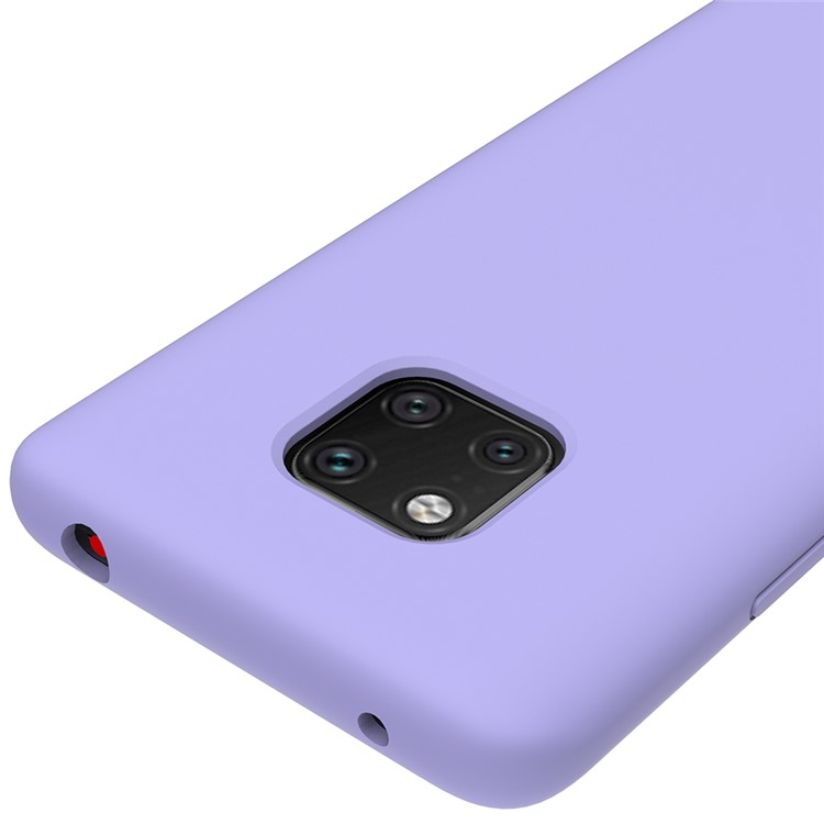 Liquid Silicone Mobile Accessory Shell for Huawei Mate 20 Pro - Purple-3