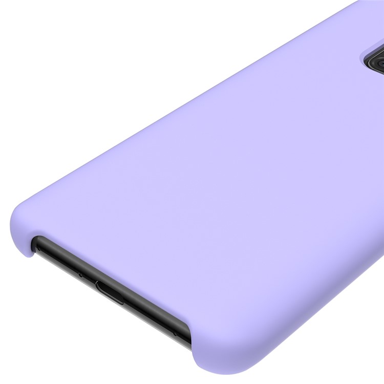 Liquid Silicone Mobile Accessory Shell for Huawei Mate 20 Pro - Purple-4