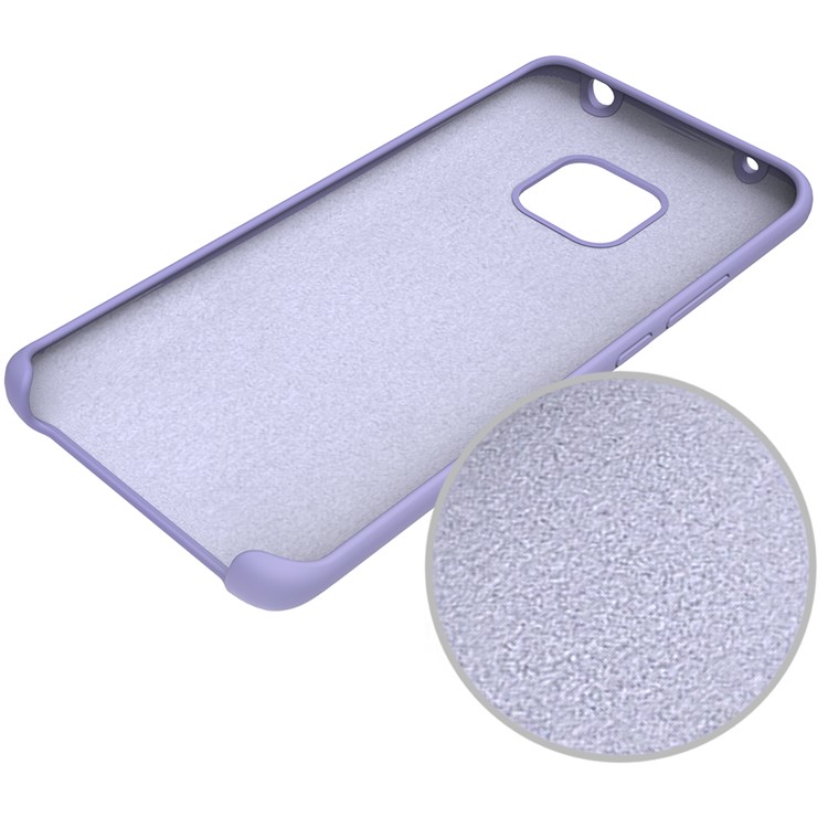Liquid Silicone Mobile Accessory Shell for Huawei Mate 20 Pro - Purple-5