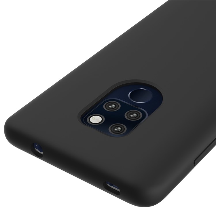 Concha Móvil de Silicona Líquida Para Huawei Mate 20 - Negro