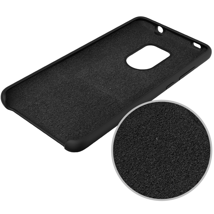 Liquid Silicone Mobile Shell for Huawei Mate 20 - Black-5