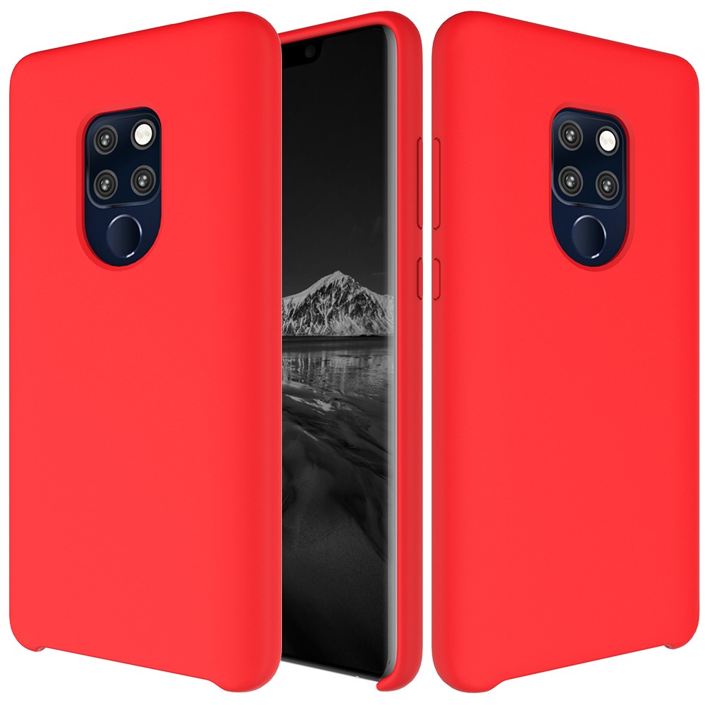 Liquid Silicone Mobile Casing for Huawei Mate 20 - Red-2