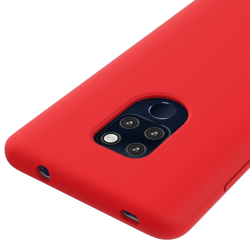 Liquid Silicone Mobile Casing for Huawei Mate 20 - Red-3