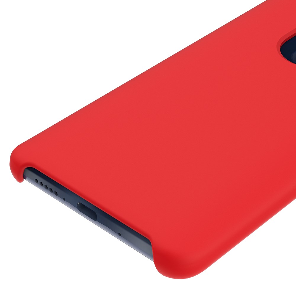 Liquid Silicone Mobile Casing for Huawei Mate 20 - Red-4