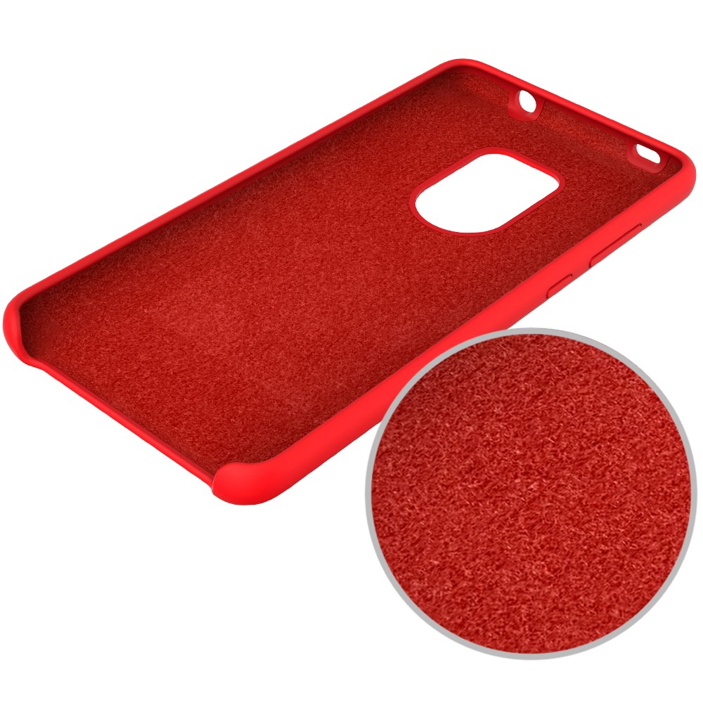 Liquid Silicone Mobile Casing for Huawei Mate 20 - Red-5