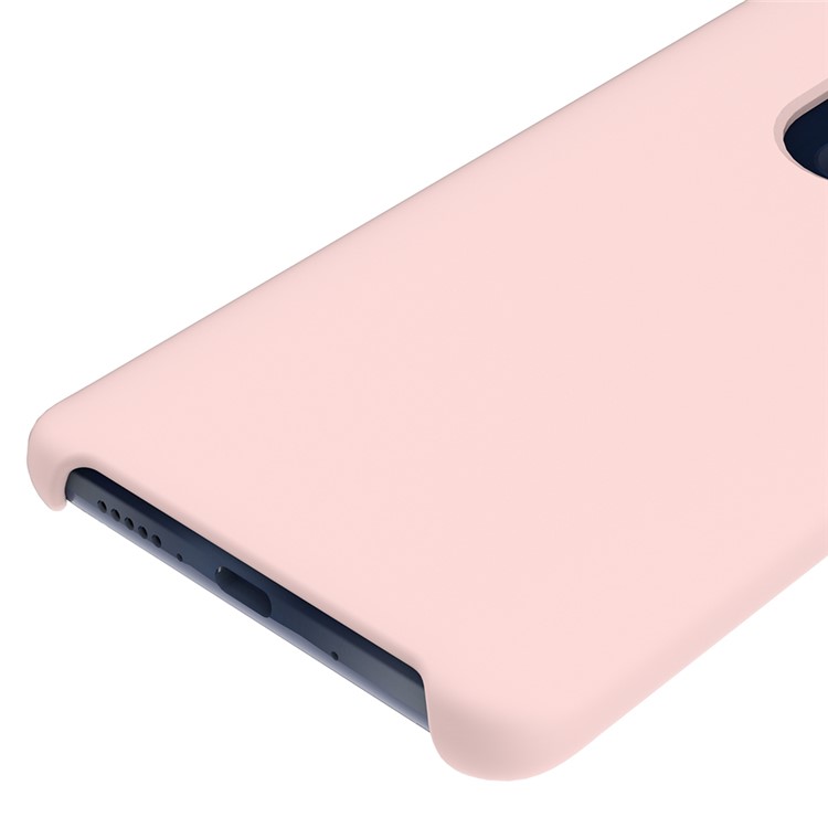 Coquille de Téléphone en Silicone Liquide Pour Huawei Mate 20 - Rose-4