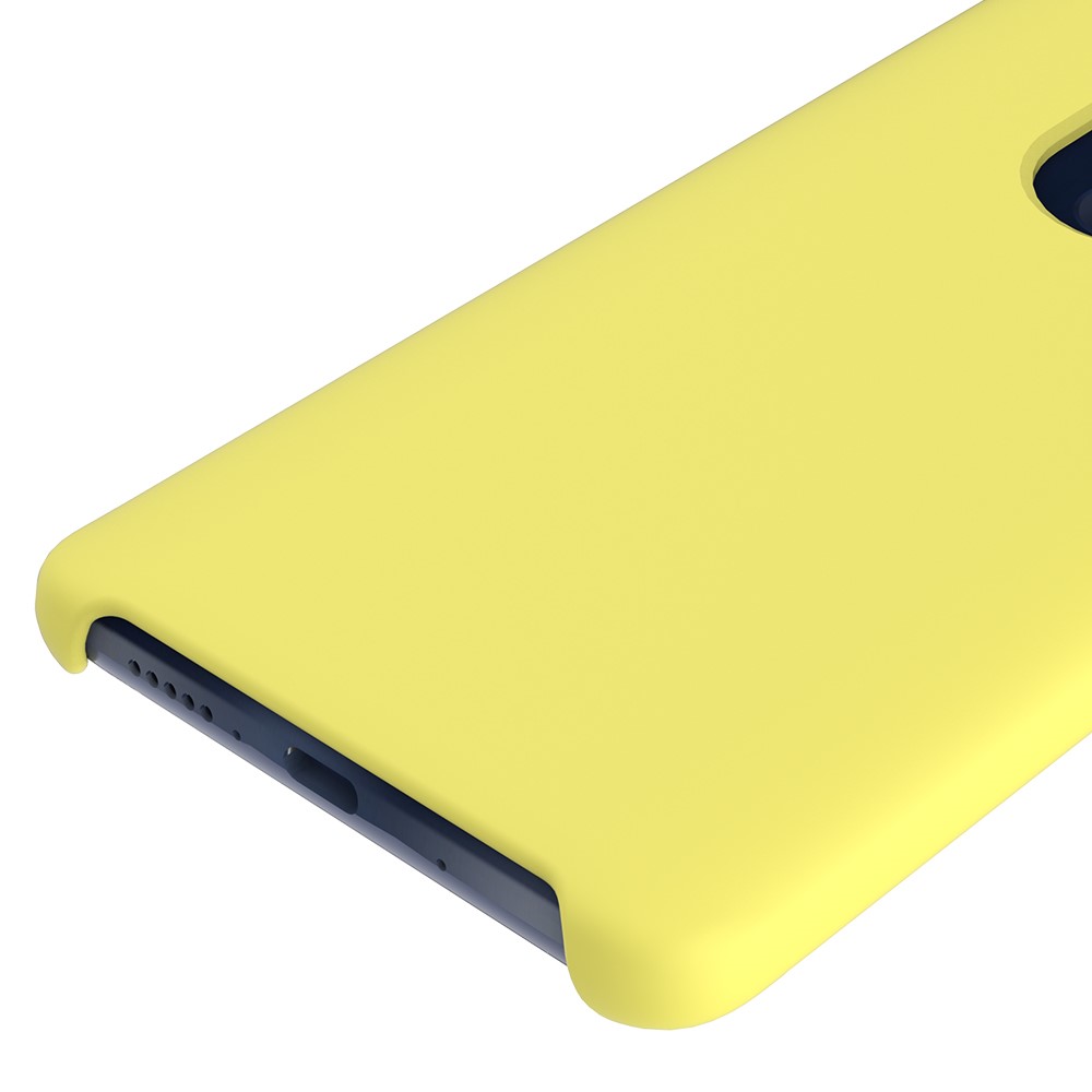 Liquid Silicone Accessory Back Shell for Huawei Mate 20 - Yellow-4