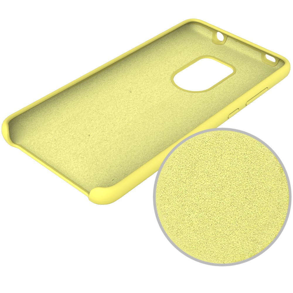 Liquid Silicone Accessory Back Shell for Huawei Mate 20 - Yellow-5