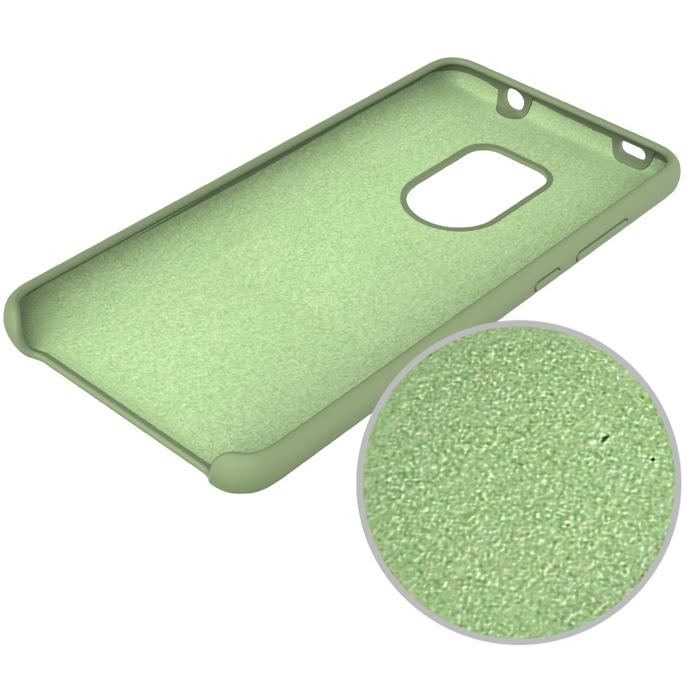 Liquid Silicone Phone Back Case for Huawei Mate 20 - Green-5