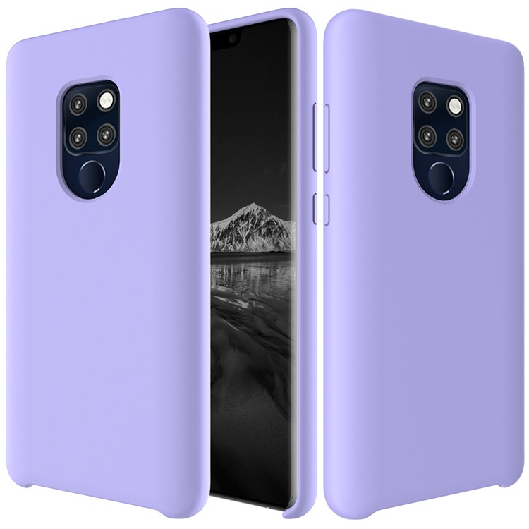 Liquid Silicone Cell Phone Shell for Huawei Mate 20 - Purple-2