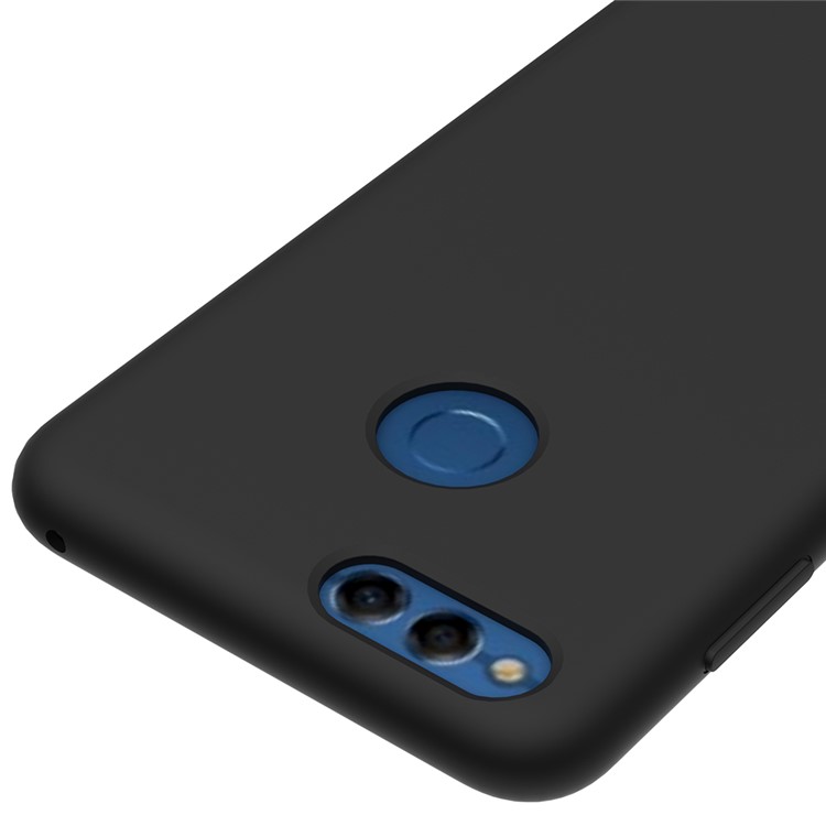 Liquid Silicone Protector Case for Huawei Honor 7X - Black-3