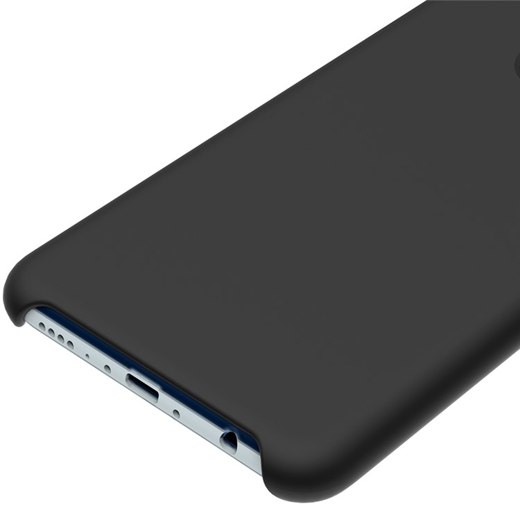 Liquid Silicone Protector Case for Huawei Honor 7X - Black-4