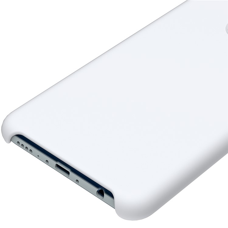 Liquid Silicone Protector Cover for Huawei Honor 7X - White-4