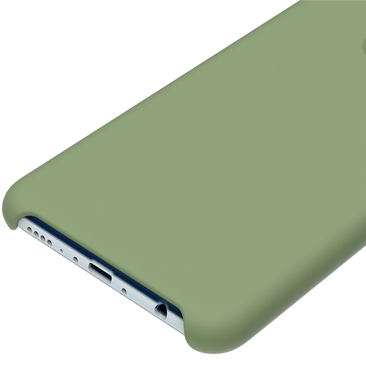 Liquid Silicone Protector Mobile Phone Case for Huawei Honor 7X - Green-4