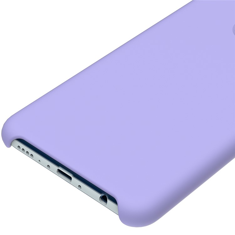 Liquid Silicone Protector Back Cover for Huawei Honor 7X - Purple-4