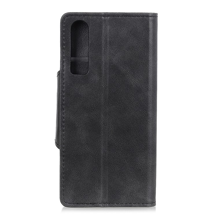 PU Leather Wallet Stand Mobile Phone Case for Huawei P30 - Black-3