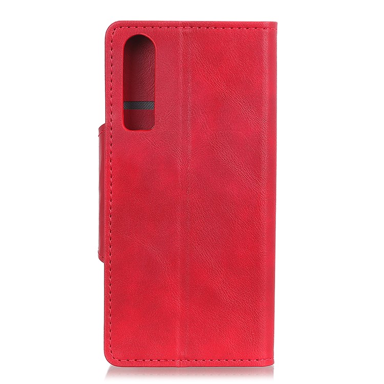 PU Leather 3 Card Slots Mobile Phone Cover for Huawei P30 - Red-3