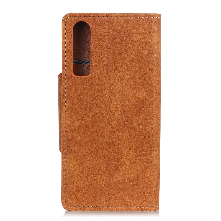PU Leather Protection Cell Phone Case Accessory for Huawei P30 - Brown-3