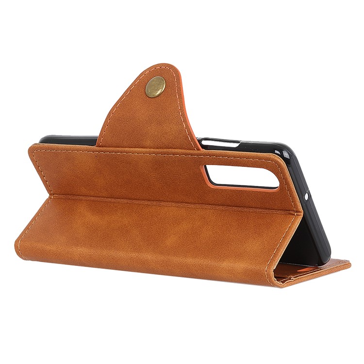PU Leather Protection Cell Phone Case Accessory for Huawei P30 - Brown-8