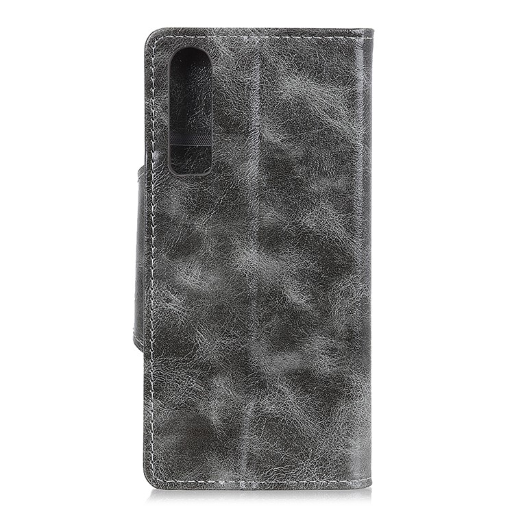 PU Leather Card Holder Case Shell for Huawei P30 - Grey-3