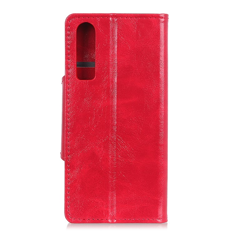 PU Leather Protection Cell Phone Cover with Card Slots for Huawei P30 - Red-3