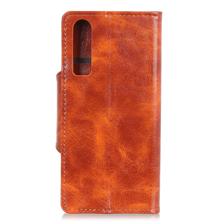 PU Leather Protective Cell Phone Case with Stand for Huawei P30 - Orange-3