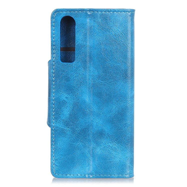 PU Leather Card Holder Mobile Shell for Huawei P30 - Blue-3