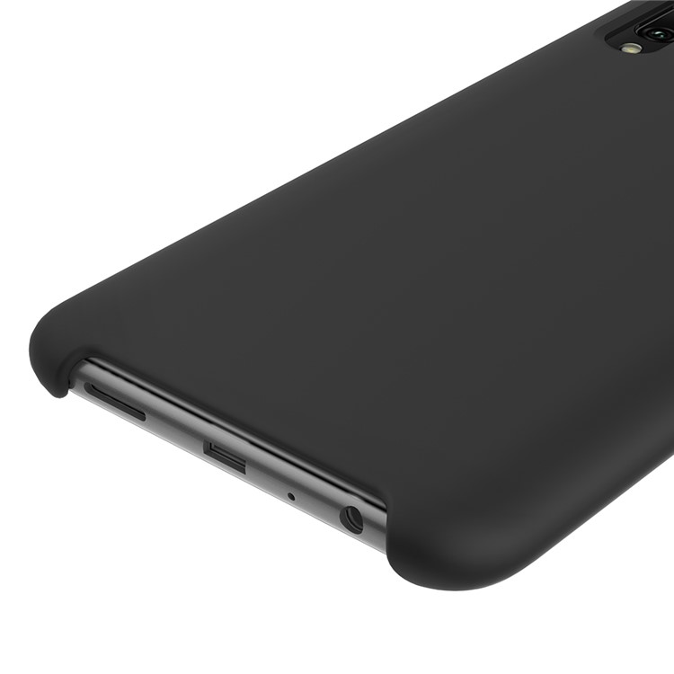 Liquid Silicone Mobile Phone Case for Huawei Y9 (2019) / Enjoy 9 Plus - Black-4